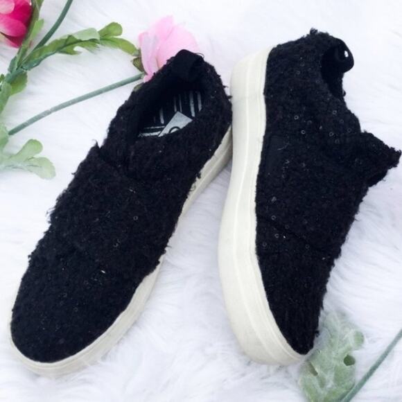 DV by Dolce Vita Shoes - DV Black White Platform Shoes Sequin Size 6 Six